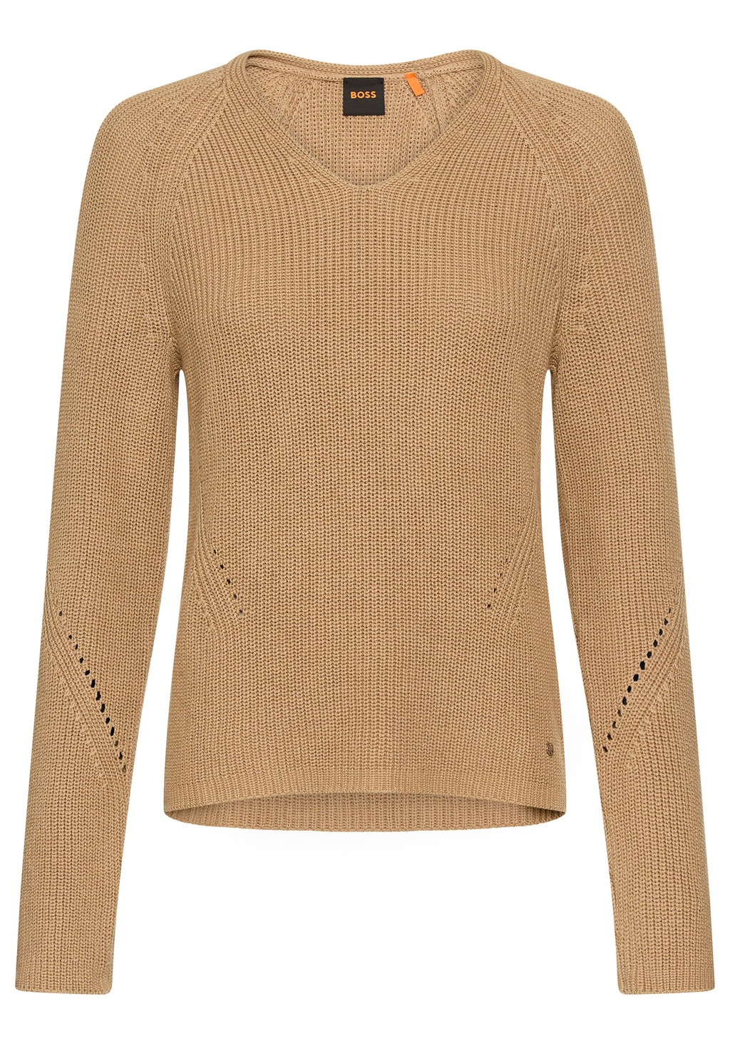 BOSS ORANGE Strickpullover "Fardella Premium Damenmode", mit Ajouré-Details günstig online kaufen