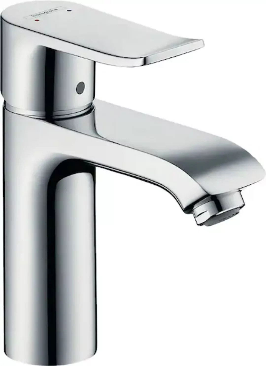 hansgrohe Waschtischarmatur »Metris«, 11cm, mit Zugstangen-Ablaufgarnitur, günstig online kaufen