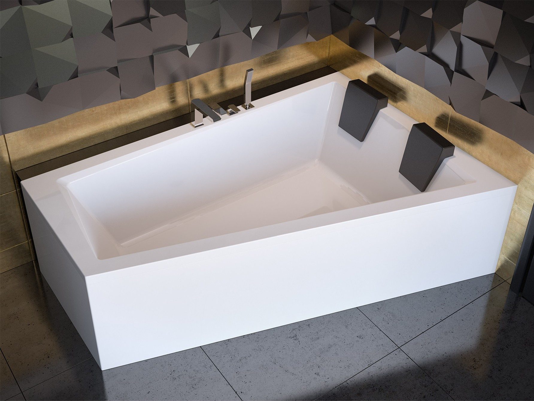 KOLMAN Badewanne Eckbadewanne Intima 180x125, (Links/Rechts), günstig online kaufen