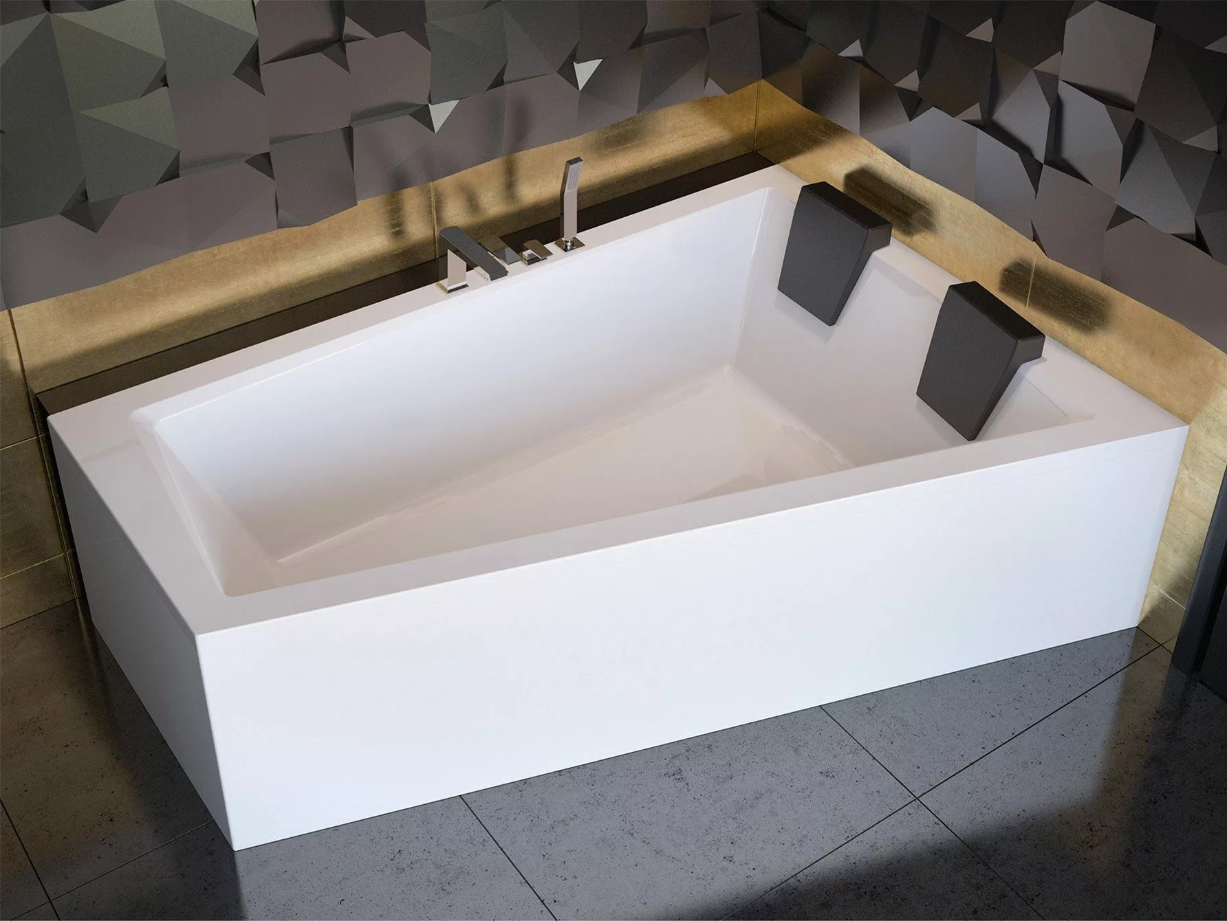 KOLMAN Badewanne Eckbadewanne Intima 180x125, (Links/Rechts), günstig online kaufen