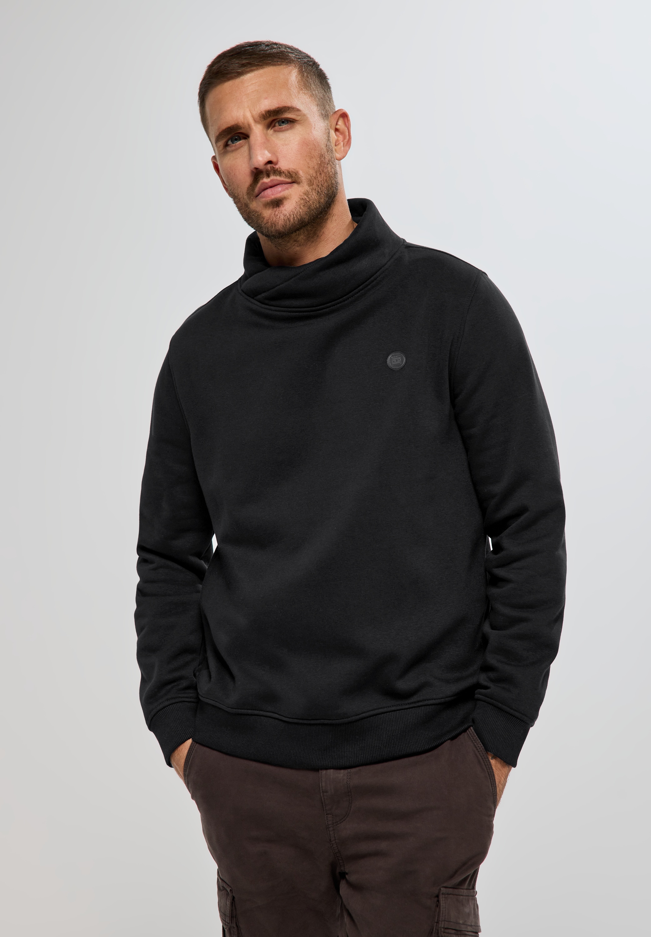 STREET ONE MEN Sweatshirt, mit Stehkragen günstig online kaufen