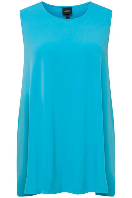 Ulla Popken Longtop Jerseytop Zipfelsaum A-Linie Rundhals ärmellos günstig online kaufen