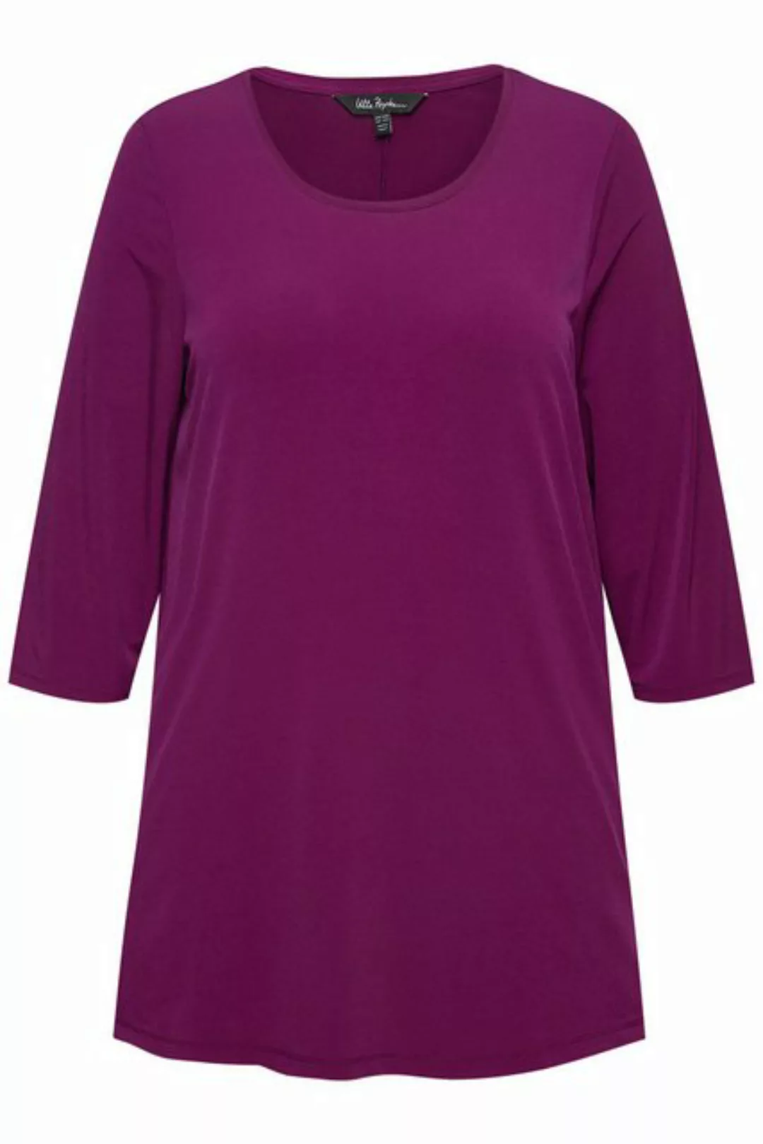 Ulla Popken Longshirt Longshirt A-Linie Rundhalsausschnitt günstig online kaufen