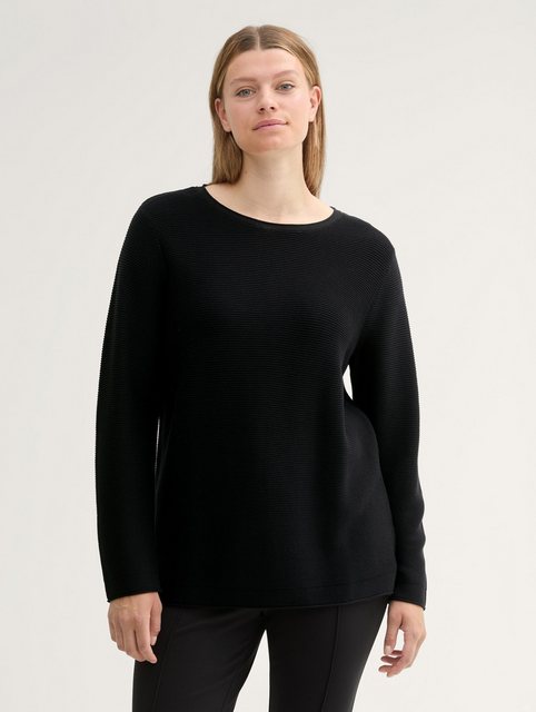 TOM TAILOR PLUS Strickpullover Plus Size - Pullover mit Bio-Baumwolle günstig online kaufen