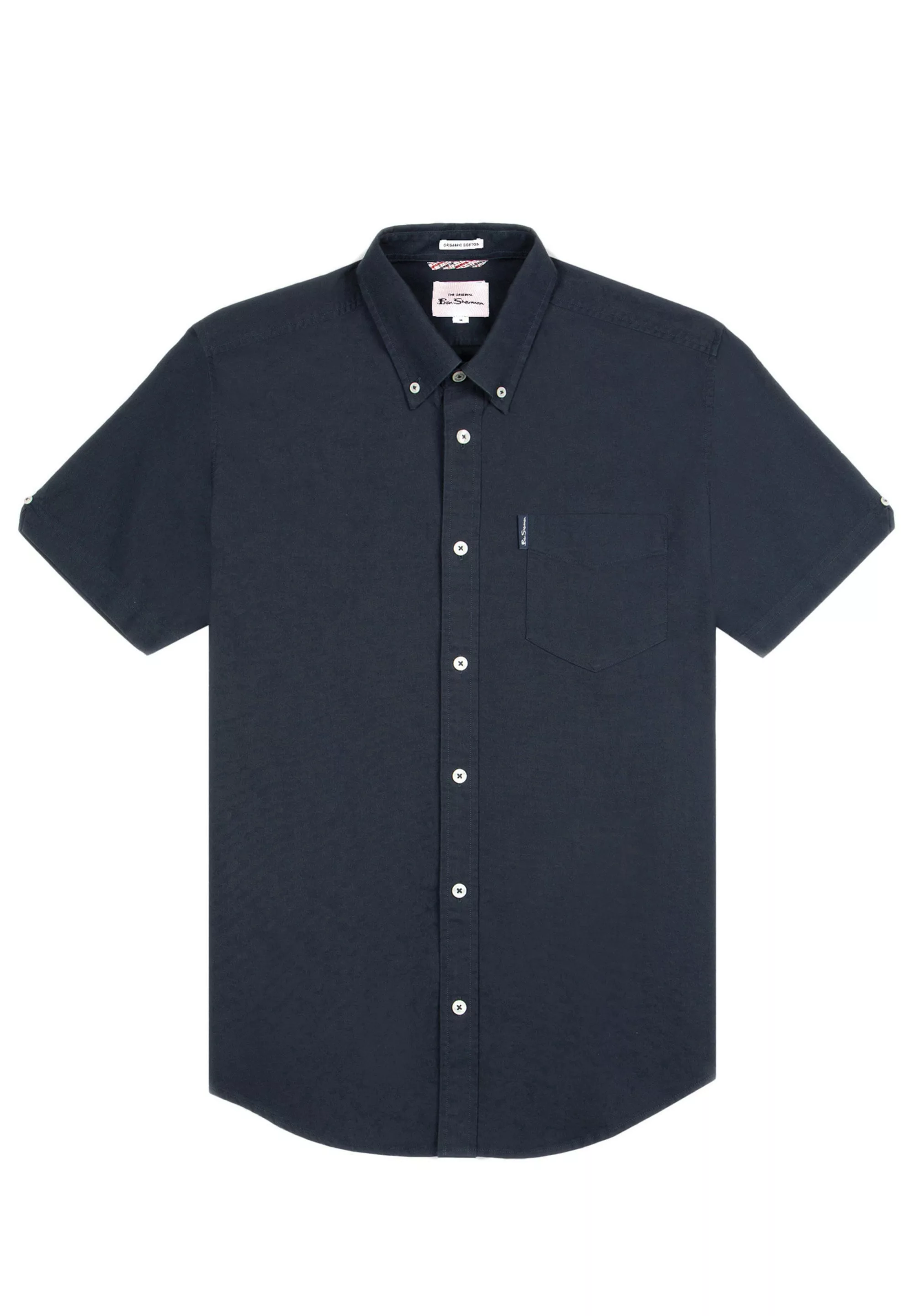 Ben Sherman Kurzarmhemd "Signature Organic Oxford Shirt", Branded Flag Labe günstig online kaufen