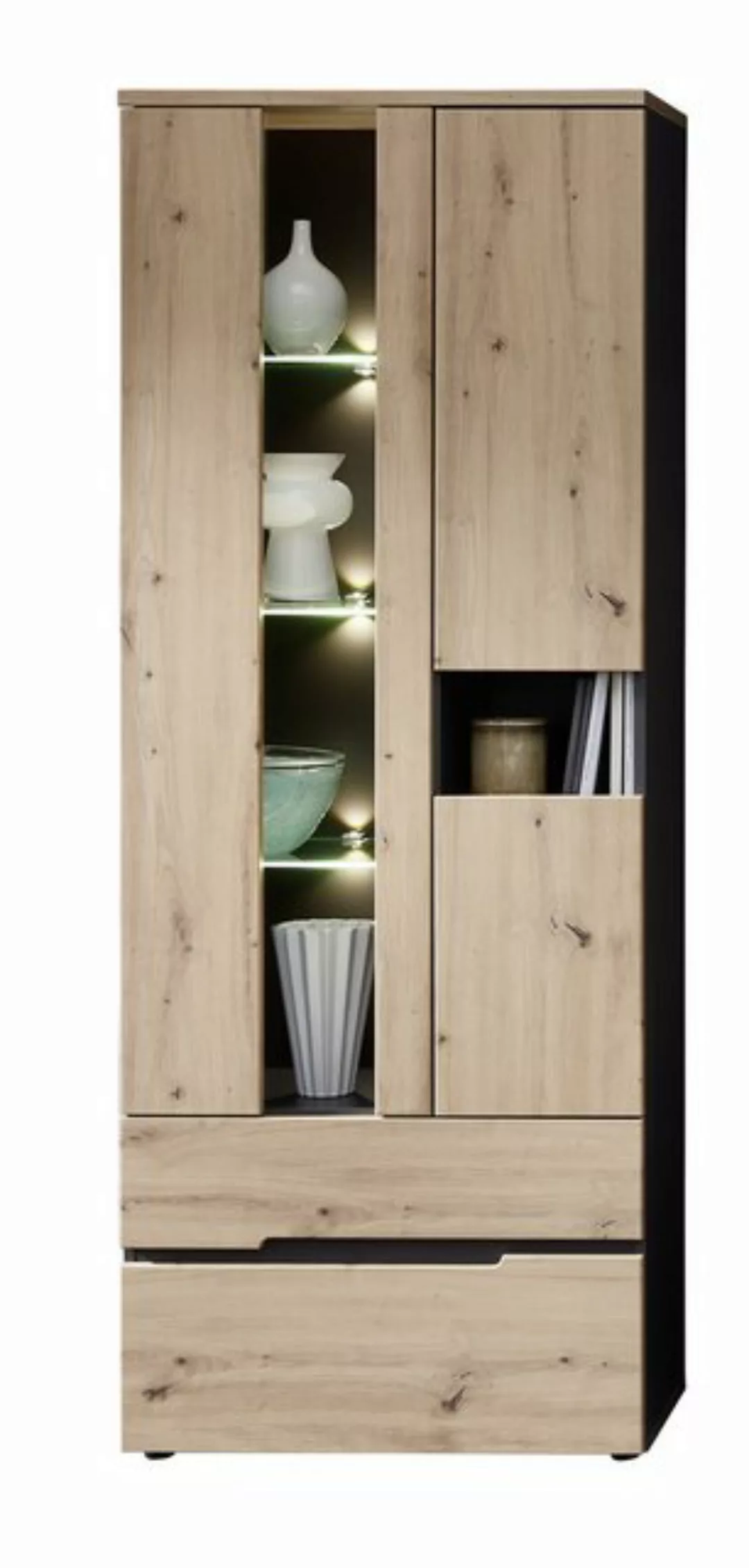 Innostyle Vitrine 75 x 197 x 38 cm (B/H/T) günstig online kaufen