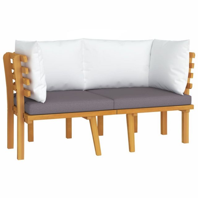 vidaXL Loungesofa 2-Sitzer-Gartensofa mit Kissen Massivholz Akazie, 1 Teile günstig online kaufen