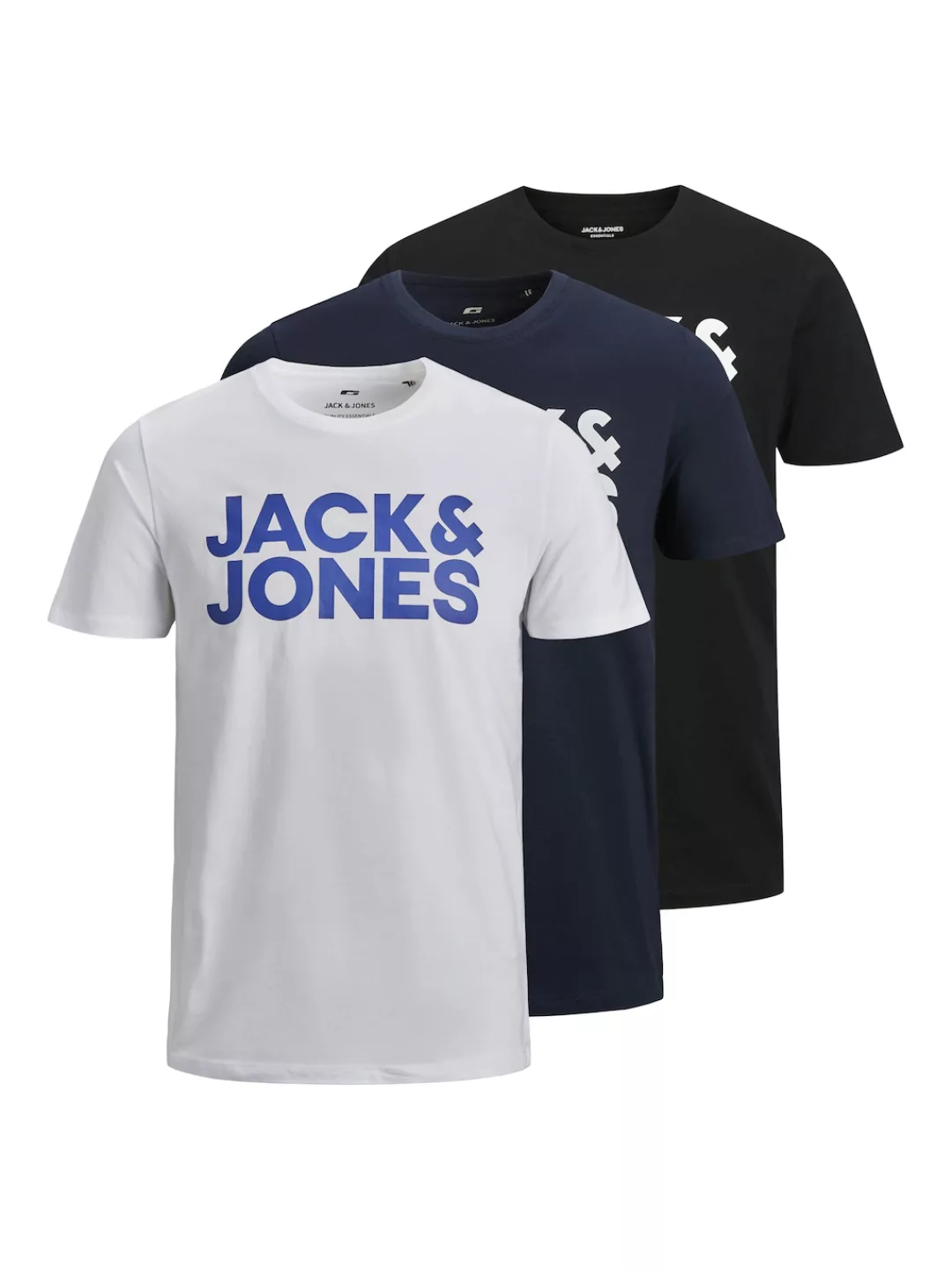 Jack & Jones Rundhalsshirt "JJECORP LOGO TEE SS O-NECK 3PK MP NOOS" günstig online kaufen