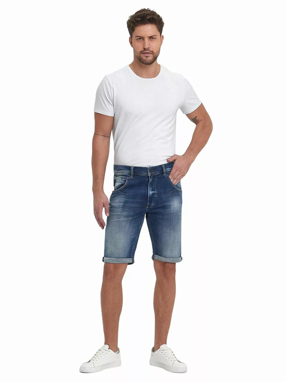 LTB Herren Jeans Bermuda Short DARWIN - Blau - Saloso Undamaged Wash günstig online kaufen