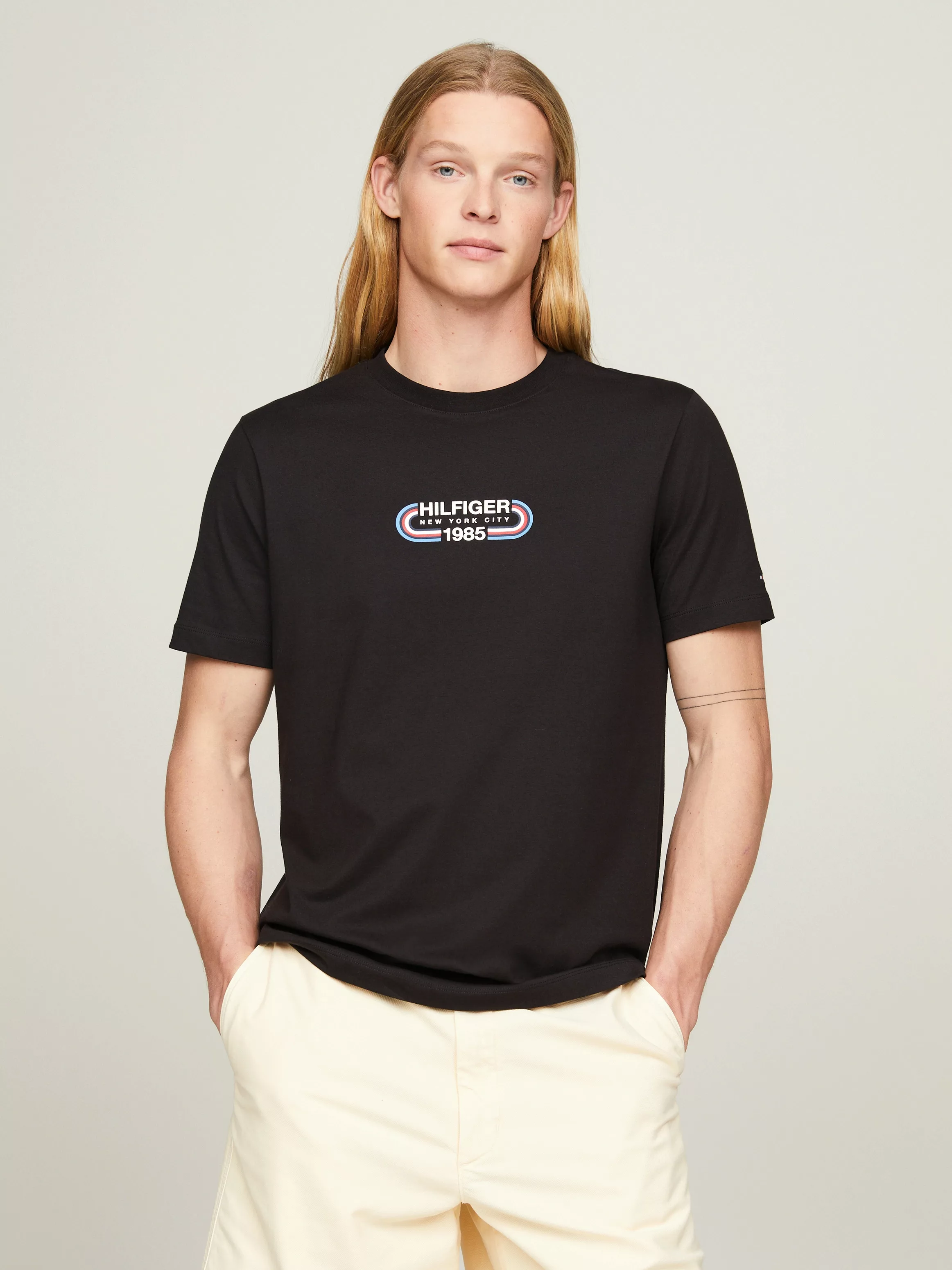 Tommy Hilfiger T-Shirt HILFIGER TRACK GRAPHIC TEE mit grafischem Logo günstig online kaufen