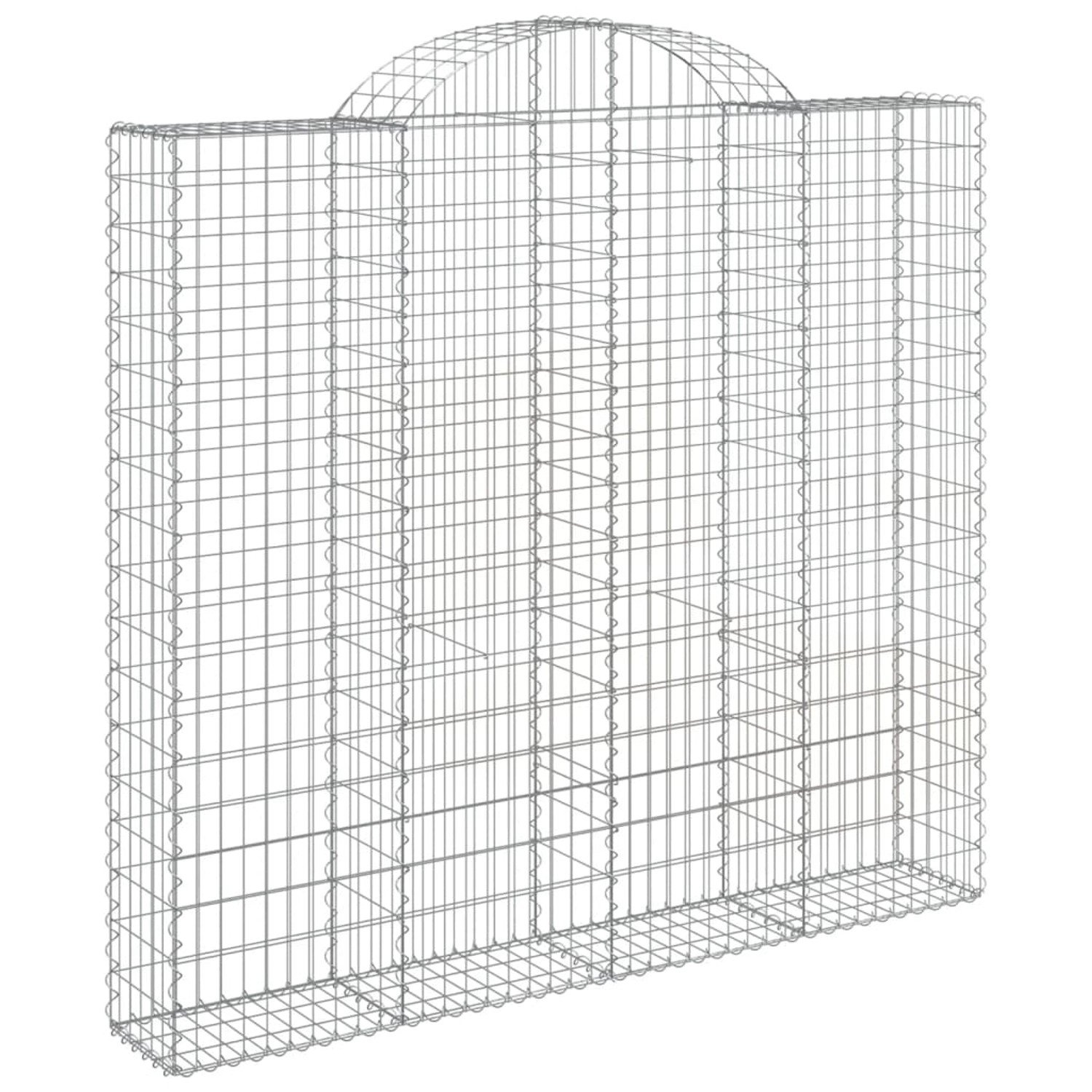 vidaXL Gabionen mit Hochbogen 3 Stk 200x50x180/200cm Eisen 1679835 günstig online kaufen