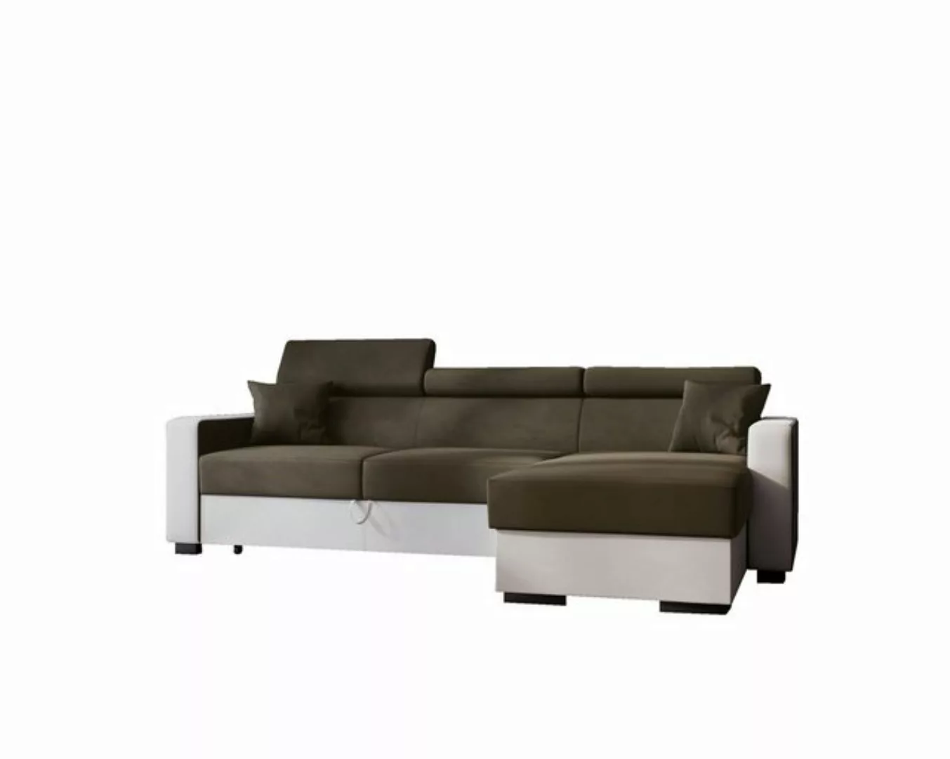 MOEBLO Ecksofa Kamelia L, Eckcouch Wohnlandschaft Sofa mit Ottomane Eckgarn günstig online kaufen