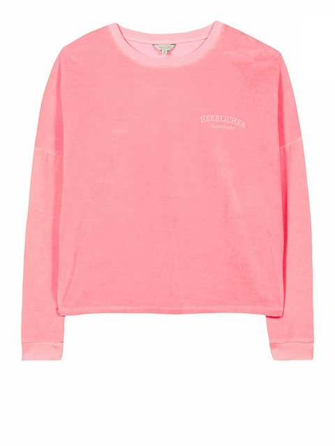 Herrlicher Rundhalspullover Smila Jersey Velour aus weicher Velours Qualitä günstig online kaufen