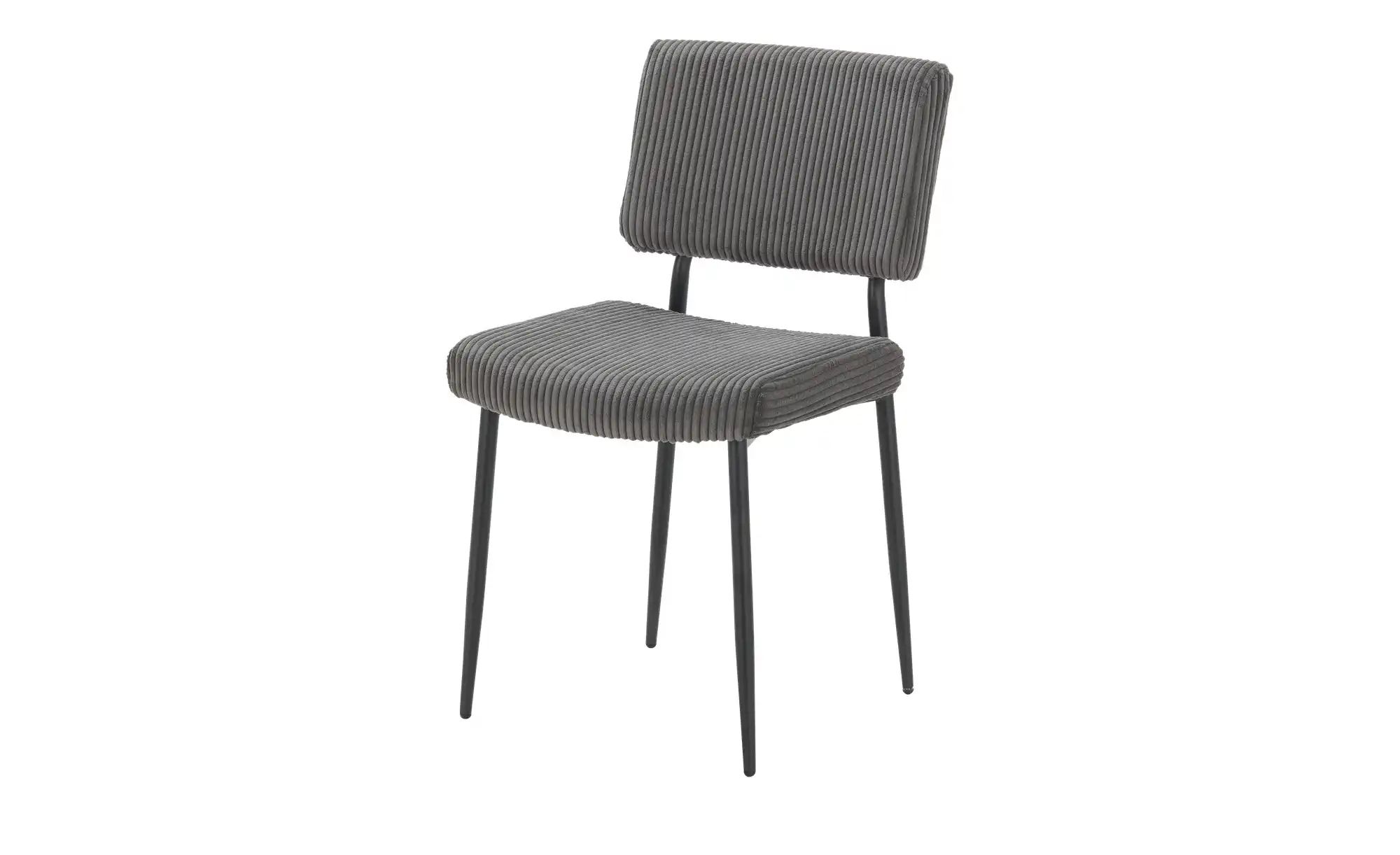 Cord-Stuhl  Harald ¦ grau ¦ Maße (cm): B: 45,5 H: 85 T: 58.0 Stühle > Küche günstig online kaufen
