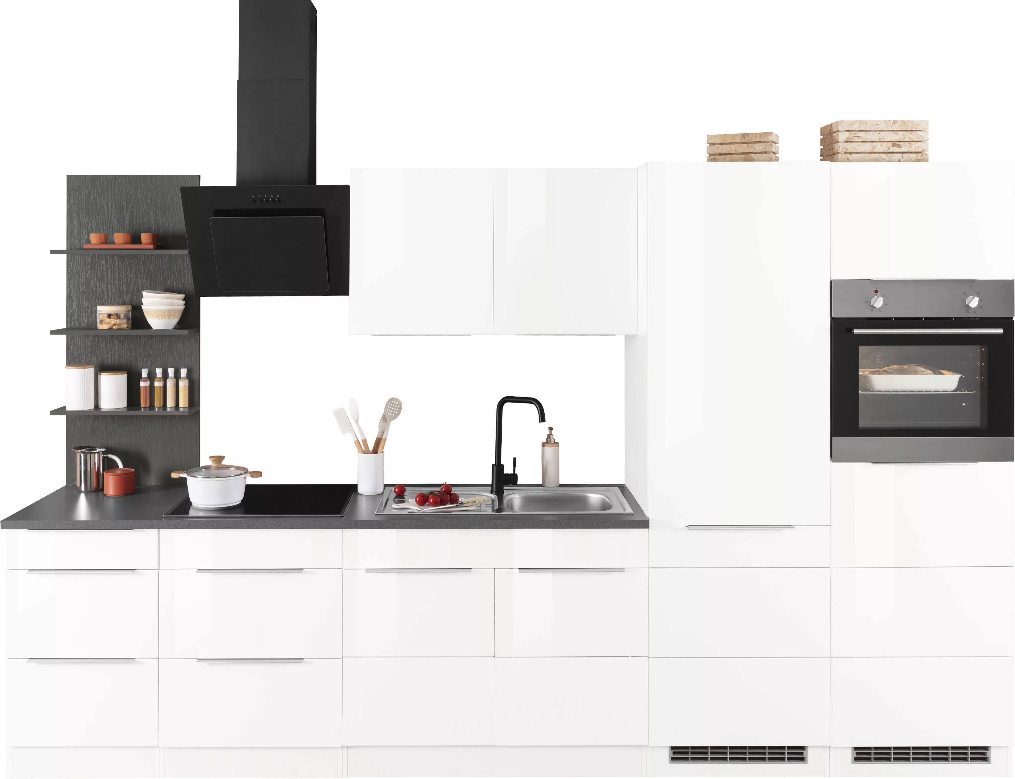 KOCHSTATION Küchenzeile »KS-Brindisi Breite 330 cm«, wahlweise mit E-Geräte günstig online kaufen