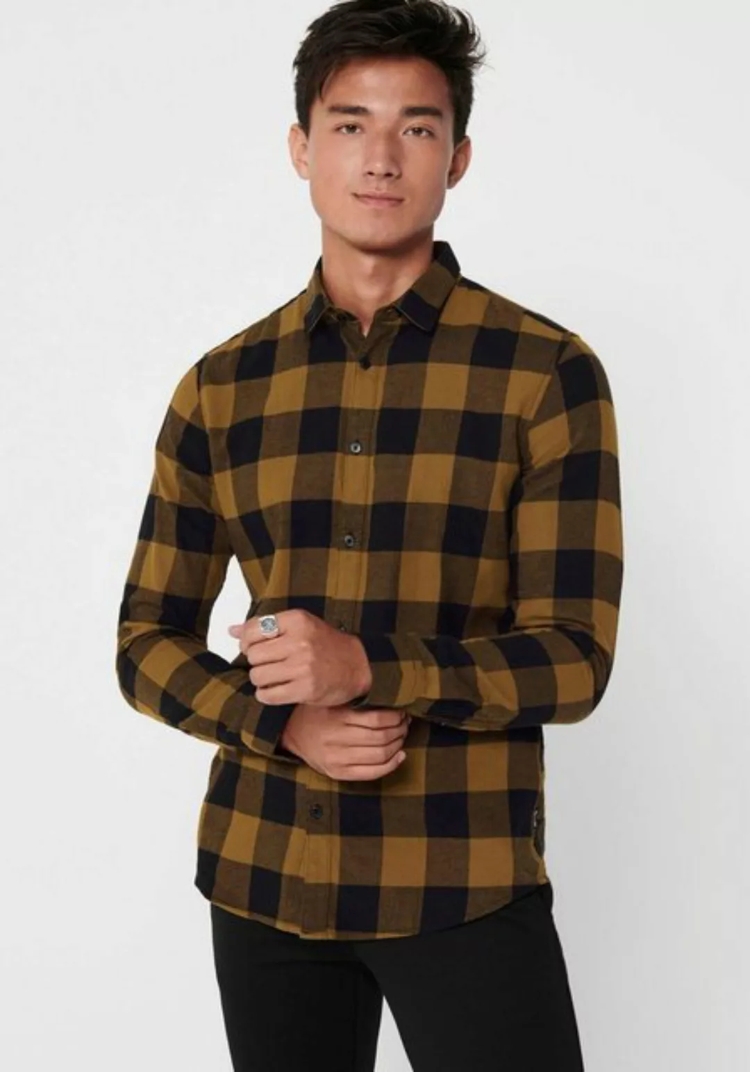 Only & Sons Herren Freizeithemd ONSGUDMUND LS CHECKED SHIRT günstig online kaufen