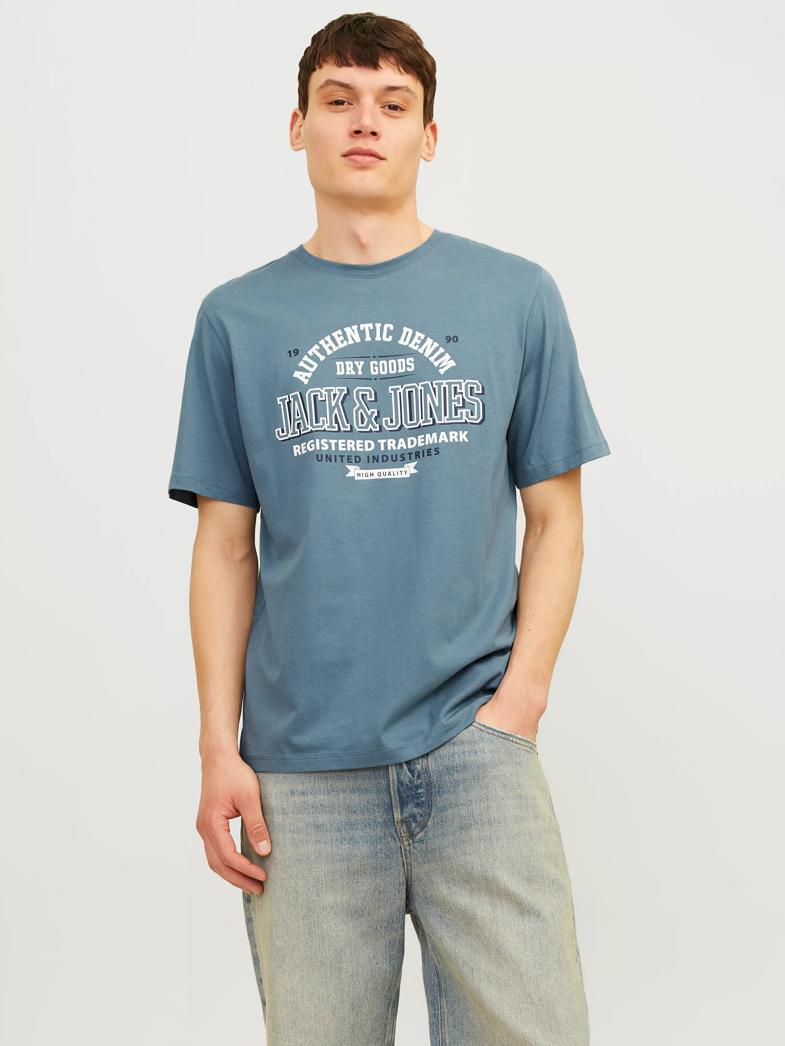 Jack & Jones Rundhalsshirt JJELOGO TEE SS O-NECK 2 COL AW24 SN günstig online kaufen