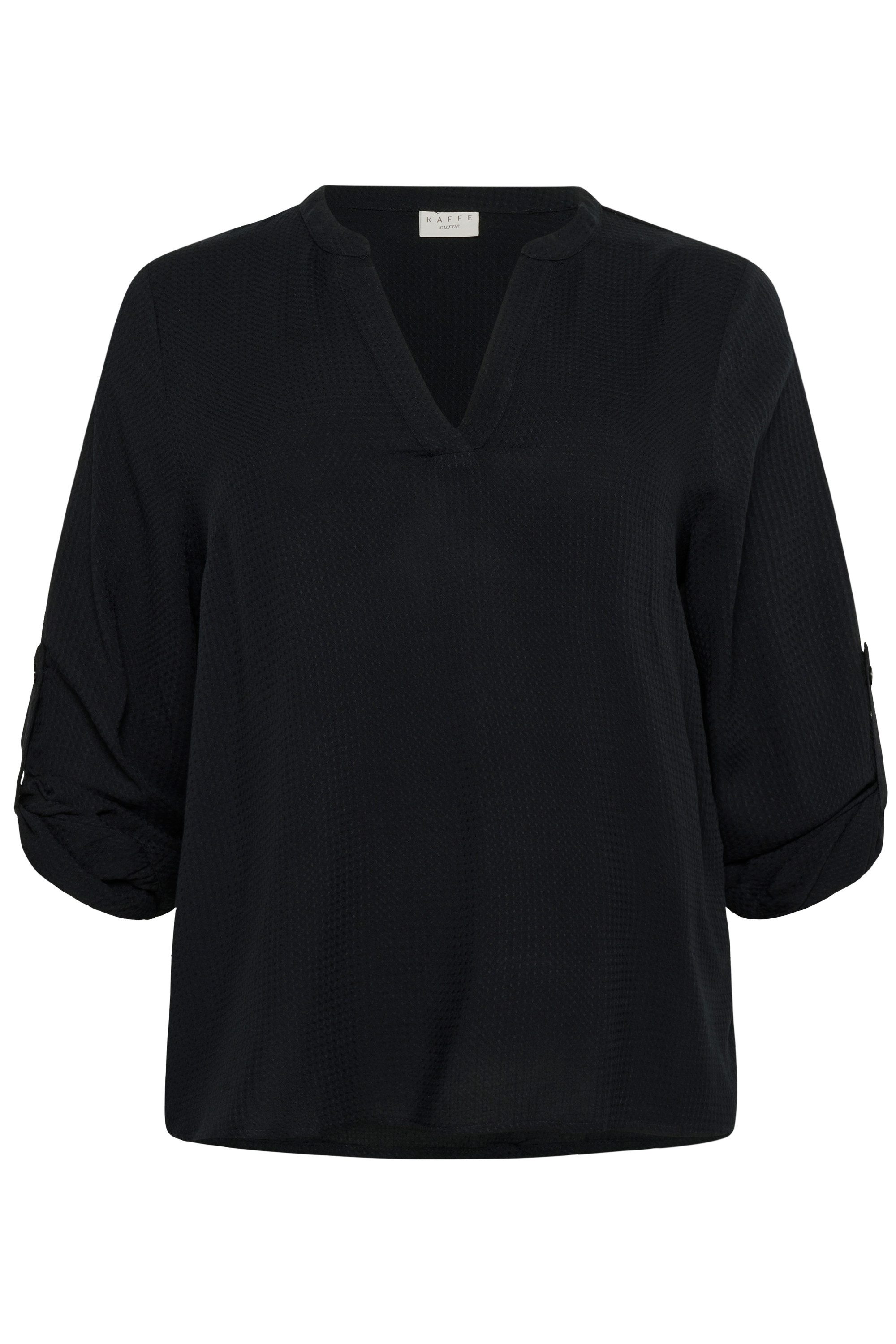 KAFFE Curve Langarmbluse Langarm-Bluse KCmolly Große günstig online kaufen