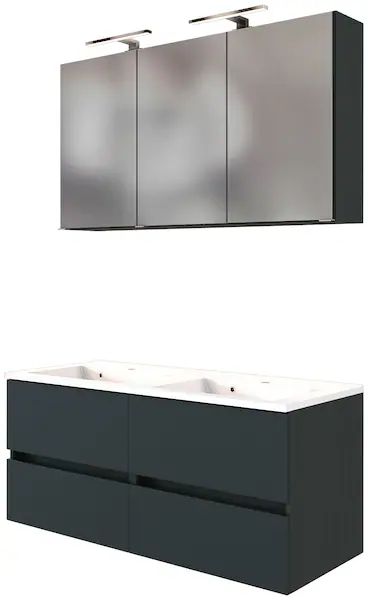 welltime Badmöbel-Set "Baabe", (Set, 2 St.), Breite 120 cm, inkl. Mineralgu günstig online kaufen