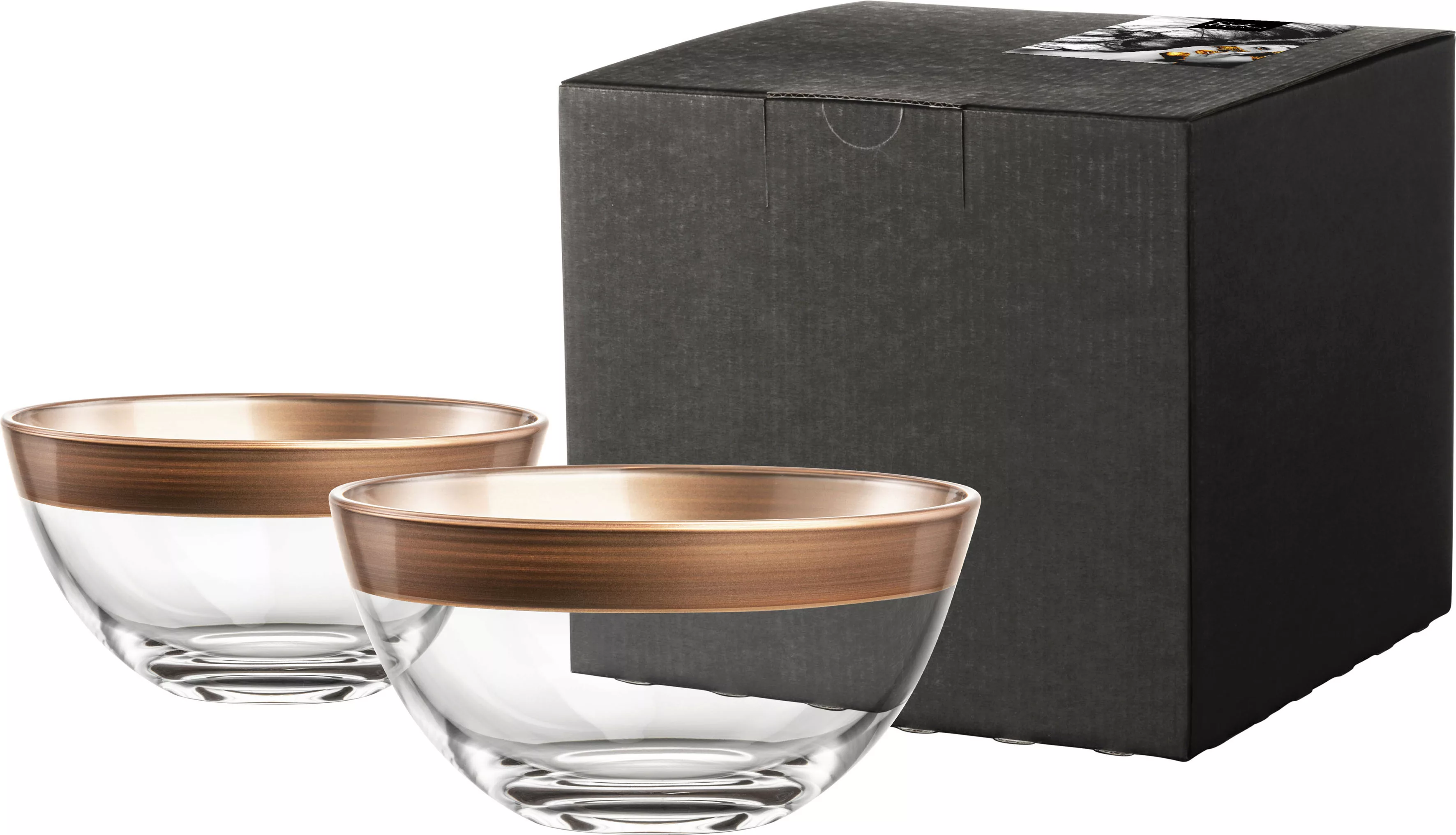 Eisch Müslischale »KAYA COPPER«, 2 tlg., aus Kristallglas, im Geschenkkarto günstig online kaufen