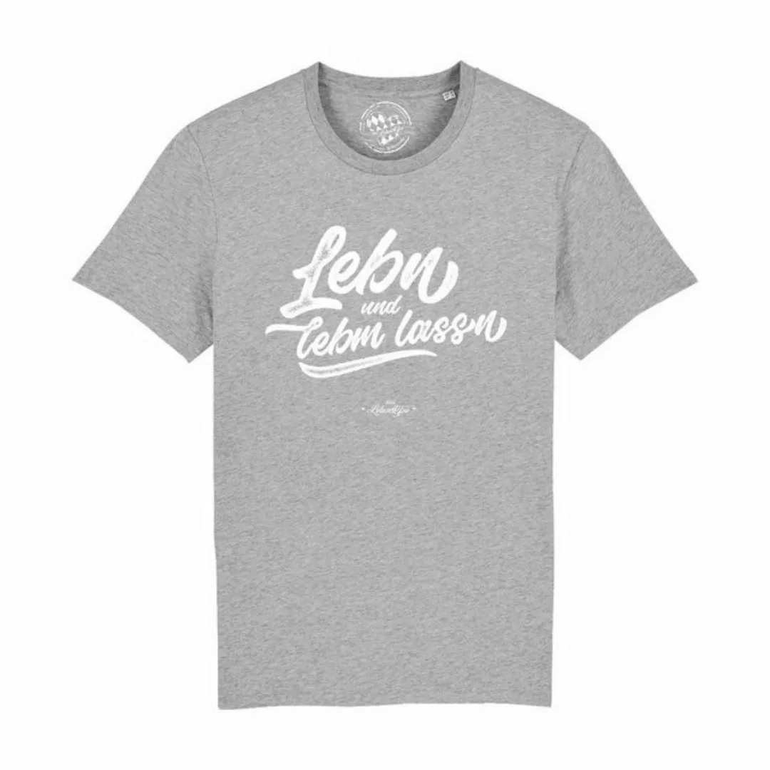 Bavariashop T-Shirt Herren T-Shirt "Lebn und lebm lassn günstig online kaufen