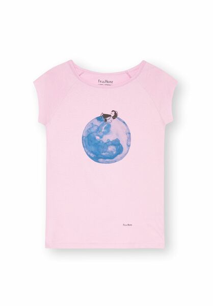 Fellherz Damen T-shirt Moon Girl günstig online kaufen