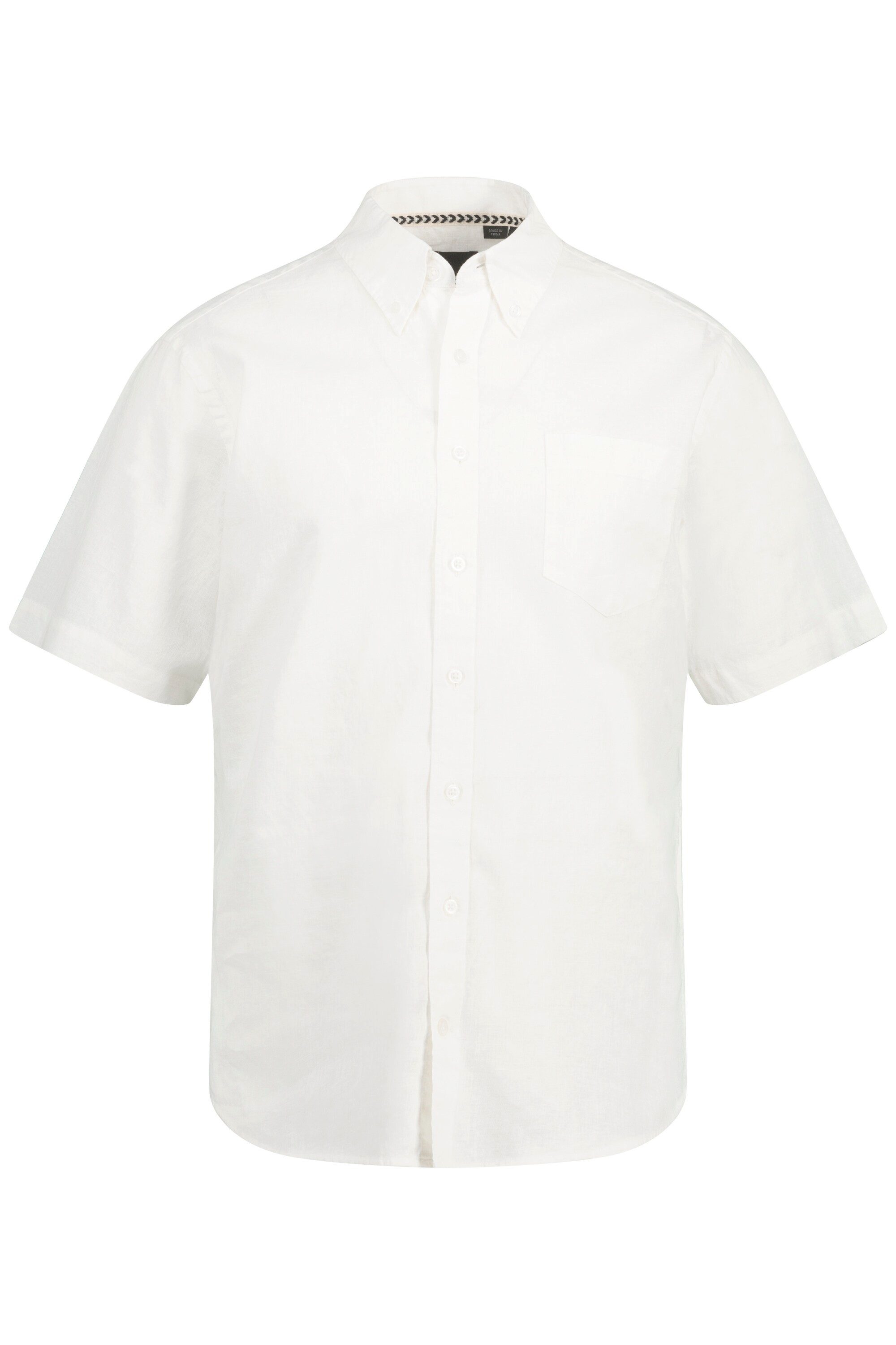 JP1880 Kurzarmhemd Hemd Halbarm Leinenmix Buttondown-Kragen günstig online kaufen