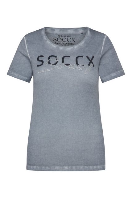 SOCCX Rundhalsshirt aus Baumwolle günstig online kaufen