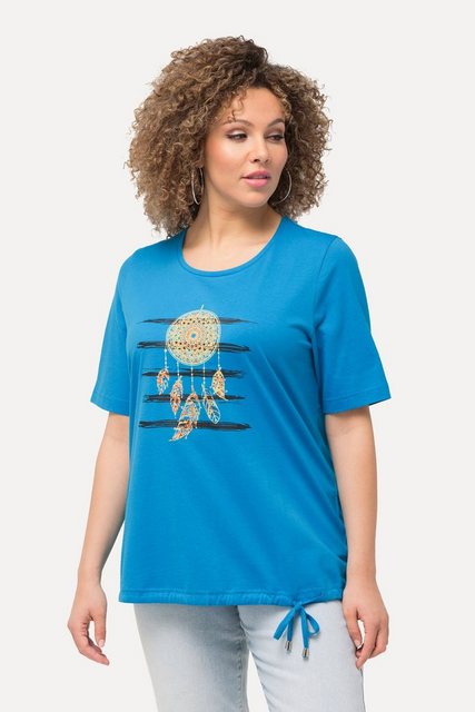 Ulla Popken T-Shirt T-Shirt Traumfänger Classic Rundhals Halbarm günstig online kaufen