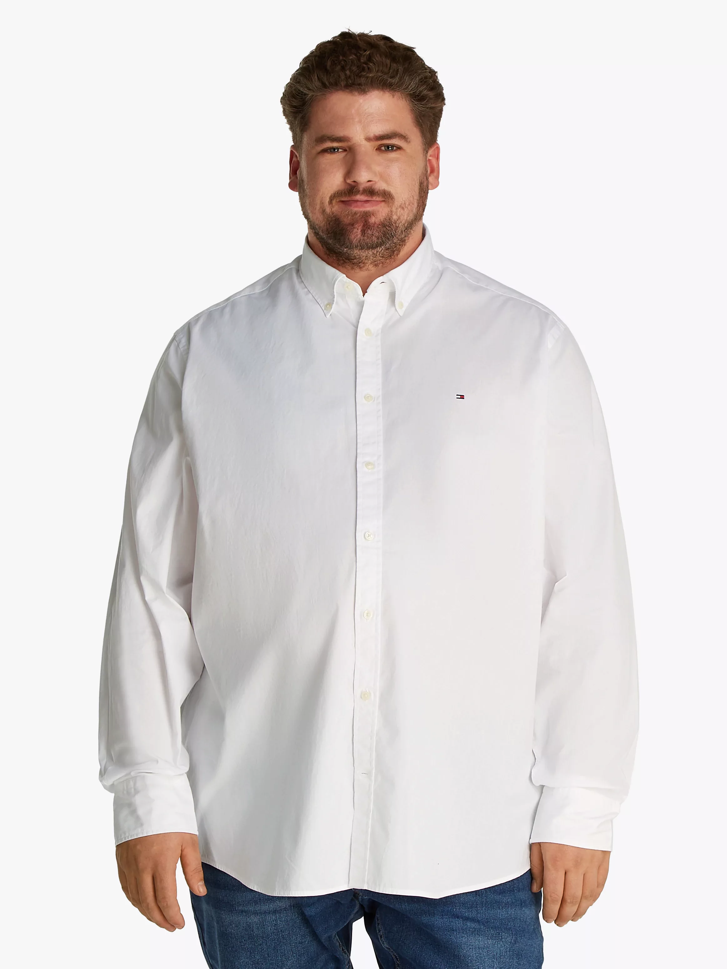 Tommy Hilfiger Big & Tall Langarmhemd "BT-FLEX POPLIN SOLID RF SHIRT-B", Gr günstig online kaufen