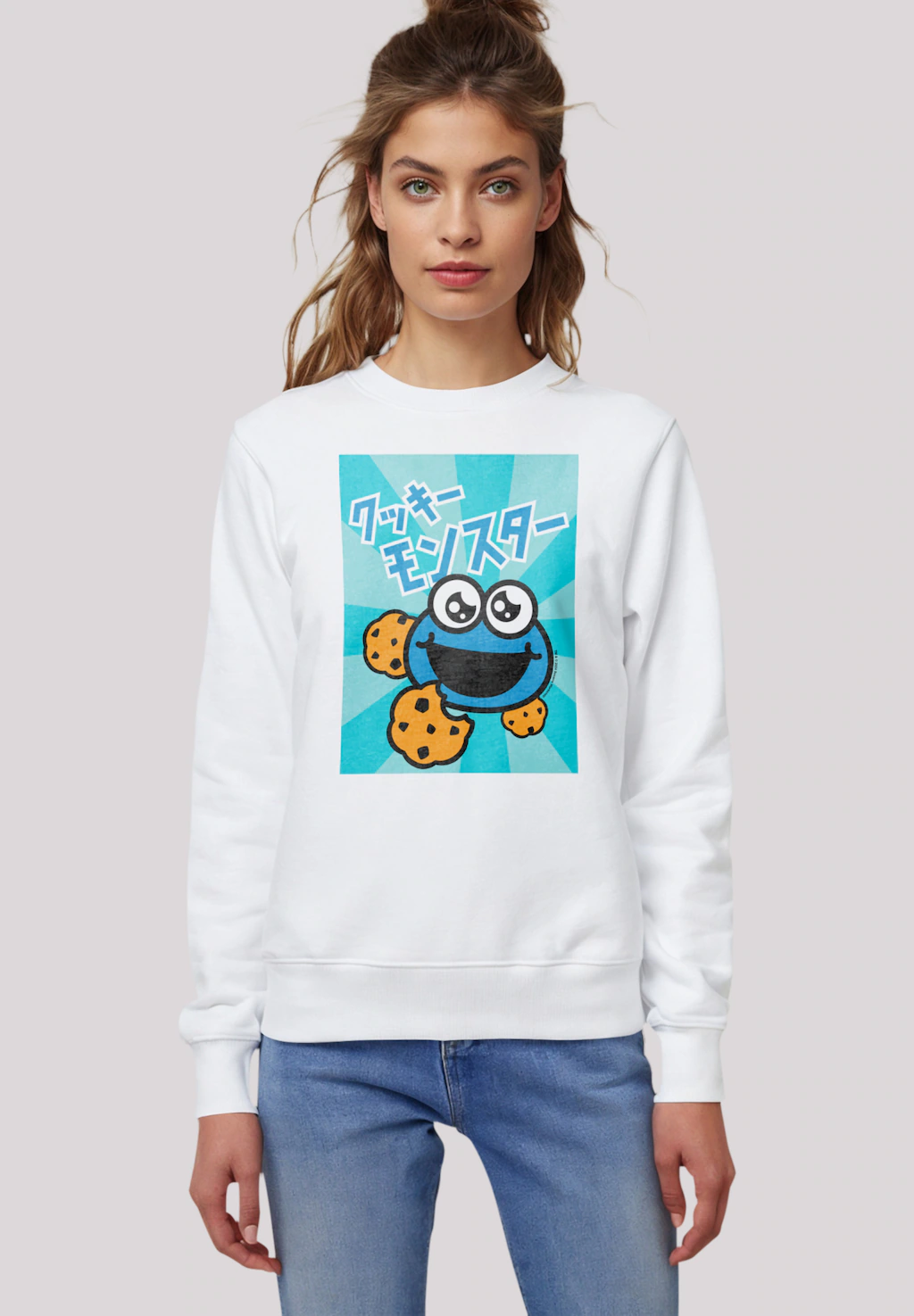 F4NT4STIC Sweatshirt "Sesamstraße Cookie Monster Anime", Premium Qualität günstig online kaufen