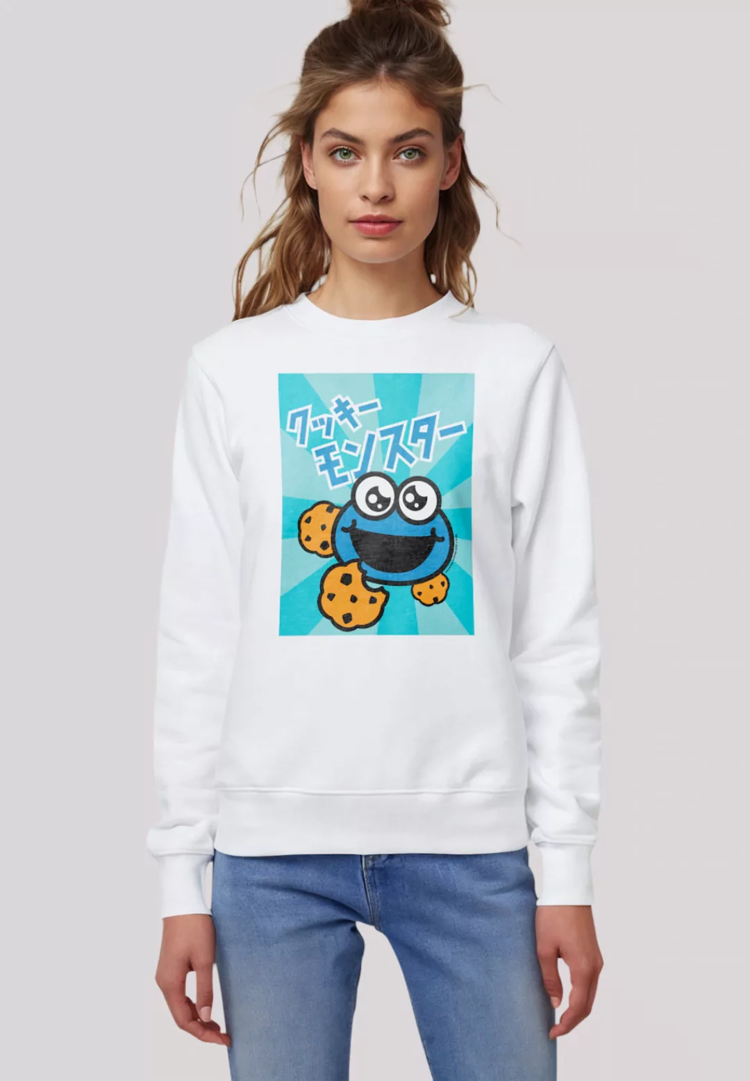 F4NT4STIC Sweatshirt "Sesamstraße Cookie Monster Anime", Premium Qualität günstig online kaufen