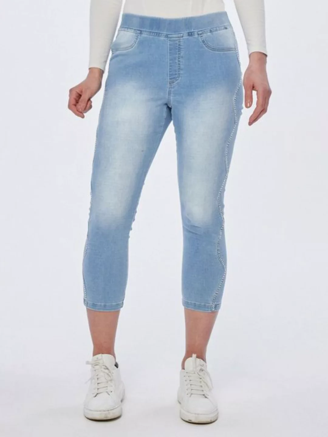 Body Needs 7/8-Hose Jeggings figurbetont mit Bogenseitennaht günstig online kaufen