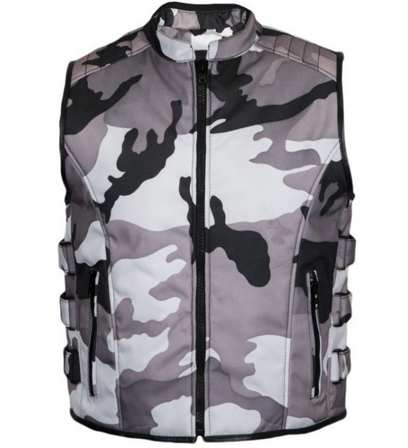 MDM Motorradweste Biker Motorrad Textil Weste im Camo Muster Camo günstig online kaufen