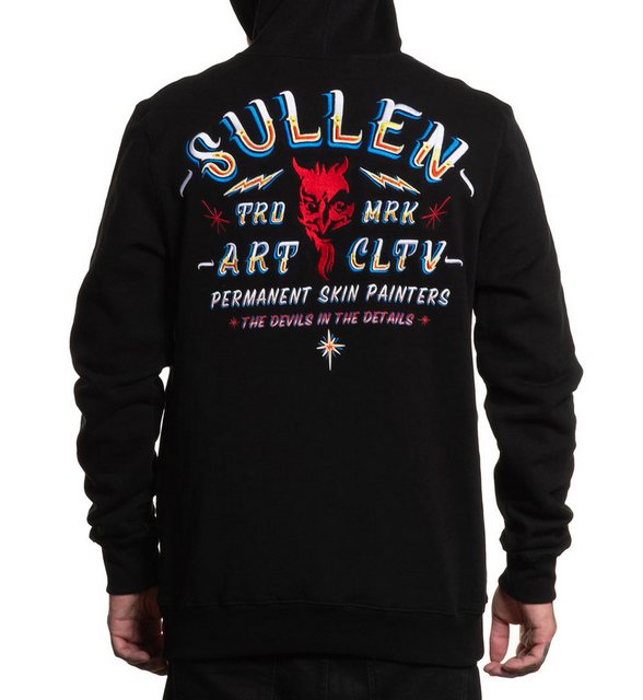 Sullen Clothing Hoodie Skin Painter Hoodie Tattoo Teufel Devil Schädel günstig online kaufen