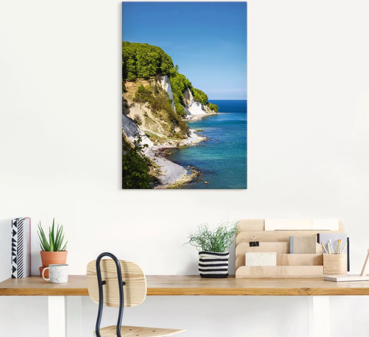 Artland Wandbild "Kreidefelsen Ostseeküste Insel Rügen", Felsen, (1 St.), a günstig online kaufen