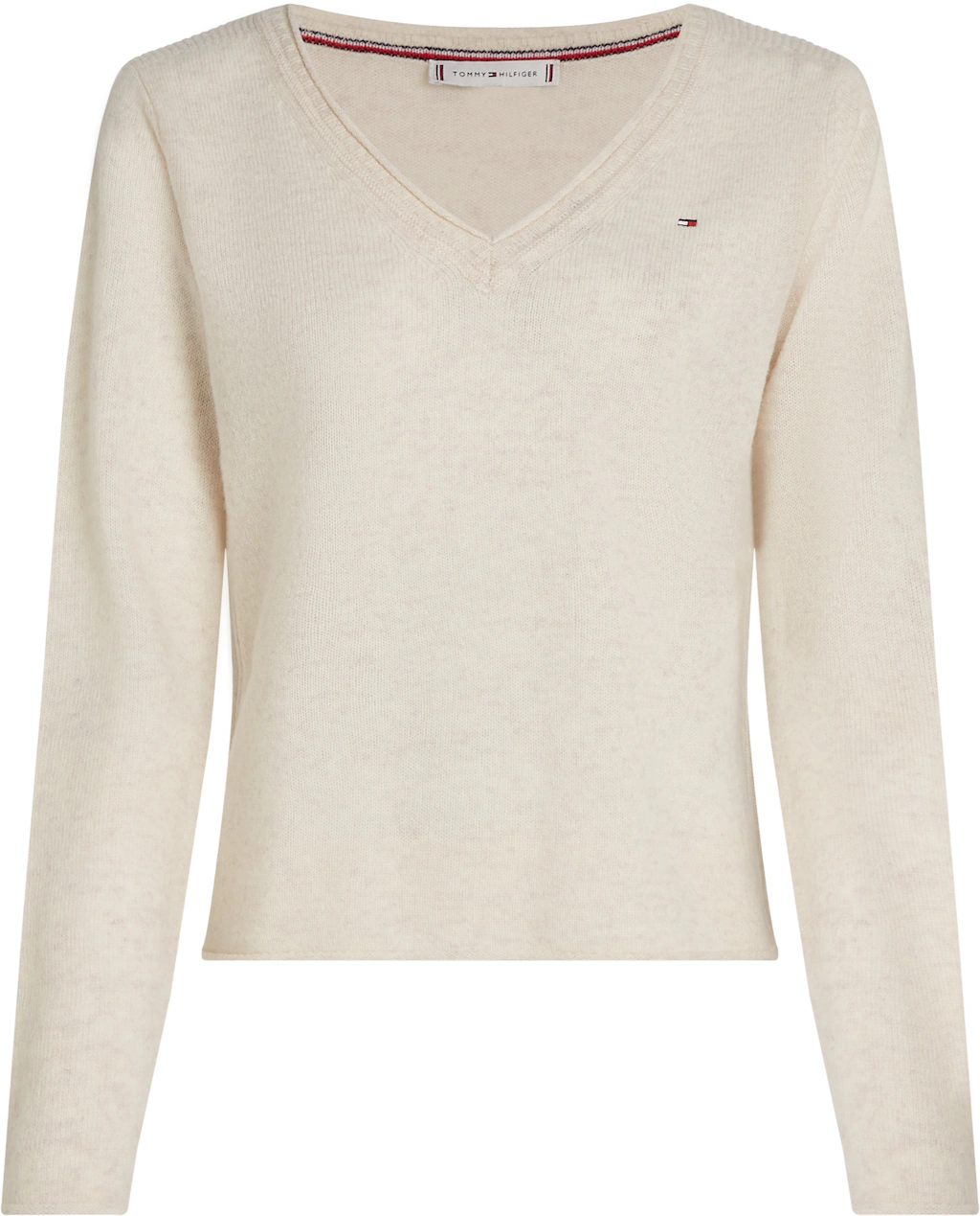 Tommy Hilfiger Strickpullover SOFT WOOL V-NK SWEATER aus reiner Wolle günstig online kaufen