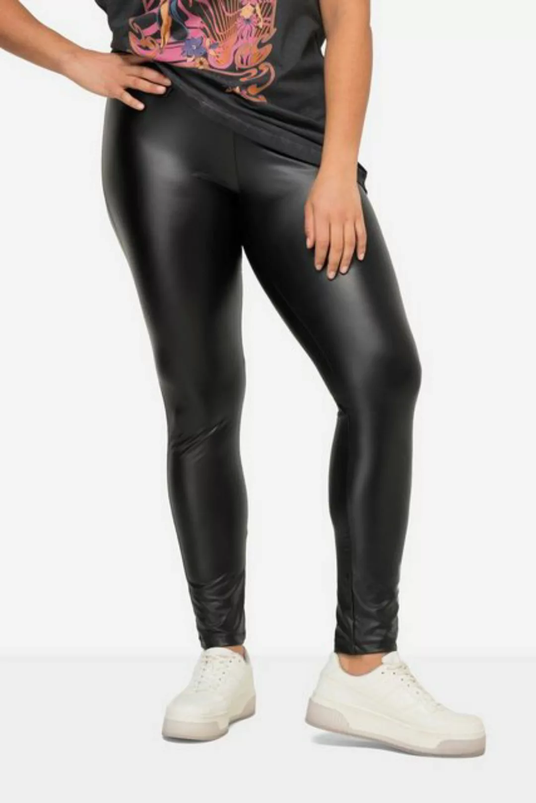 Angel of Style Lederimitathose Leggings Tight Fit glänzender Beschichtung günstig online kaufen