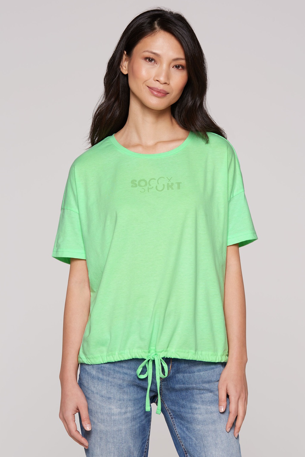 SOCCX Rundhalsshirt, mit Baumwolle günstig online kaufen