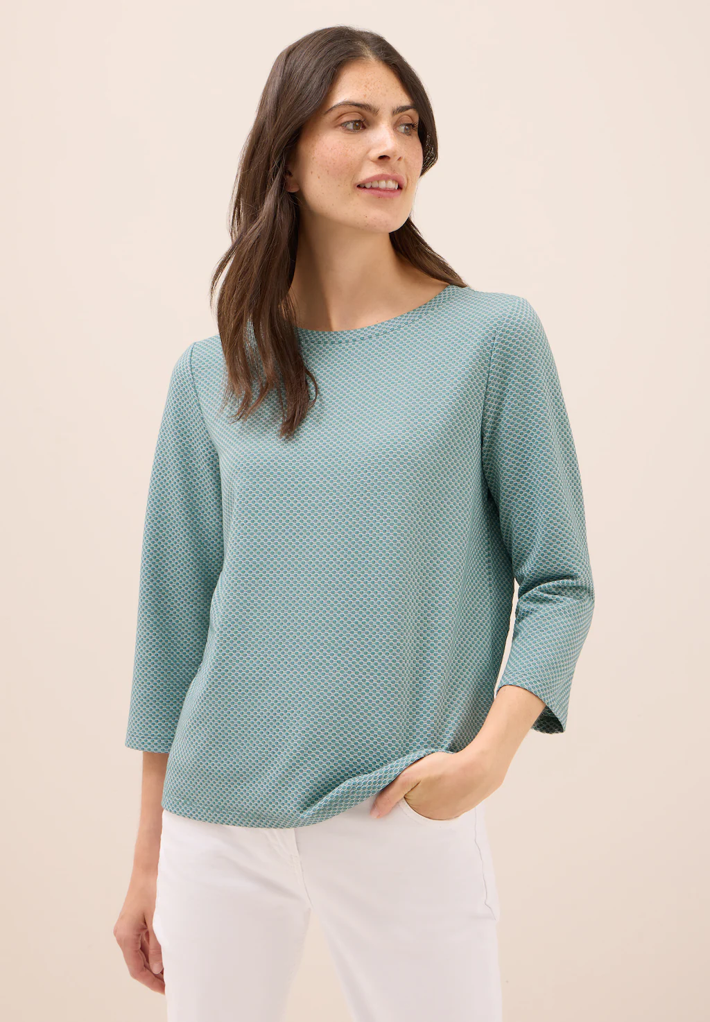 Cecil 3/4-Arm-Shirt, mit Materialmix günstig online kaufen