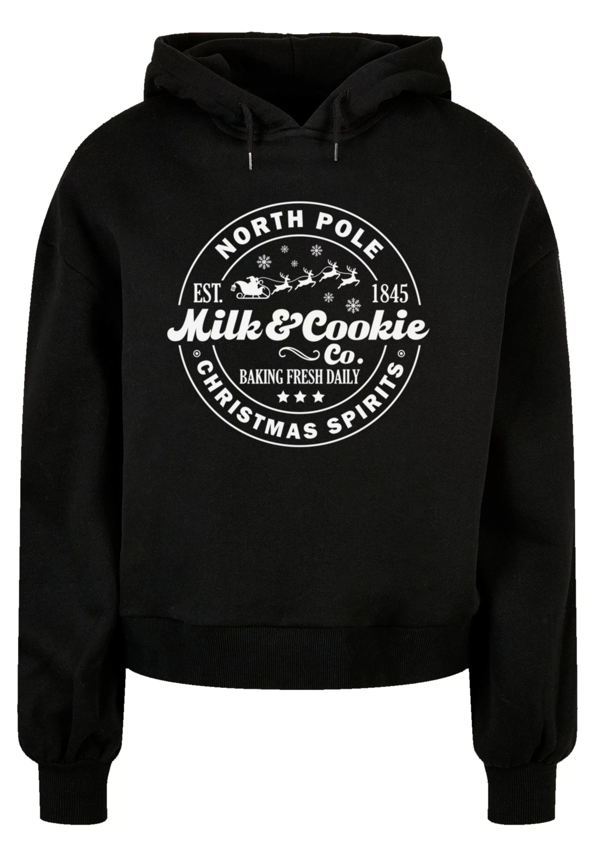 F4NT4STIC Kapuzenpullover "Milk and Cookie Bakery Retro Weihnachten Sign", günstig online kaufen