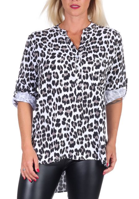 malito more than fashion Schlupfbluse 6702 Animal Print mit 3/4 Armen Einhe günstig online kaufen