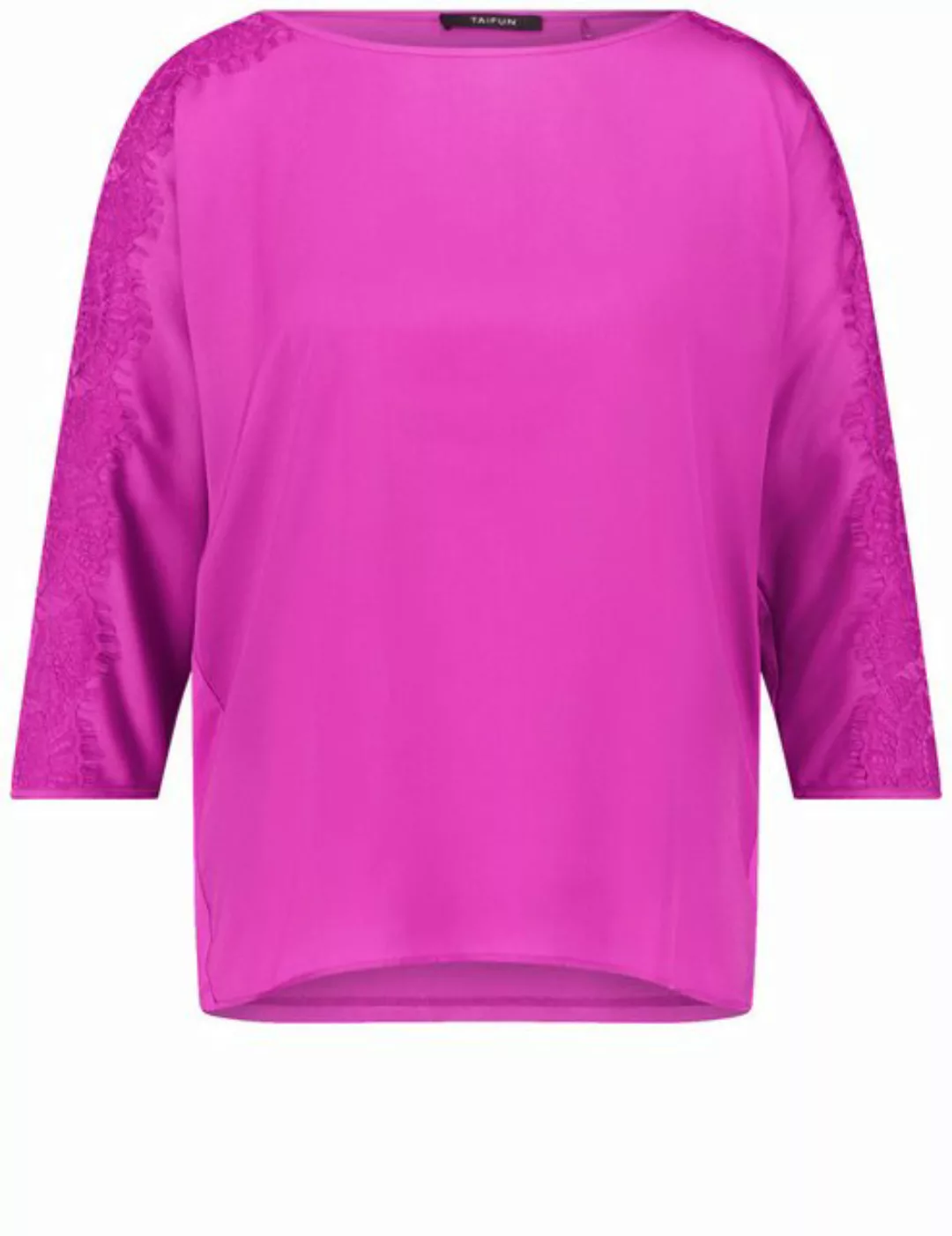 Taifun 3/4-Arm-Shirt 3/4 Arm Shirt mit Satin und Spitze günstig online kaufen