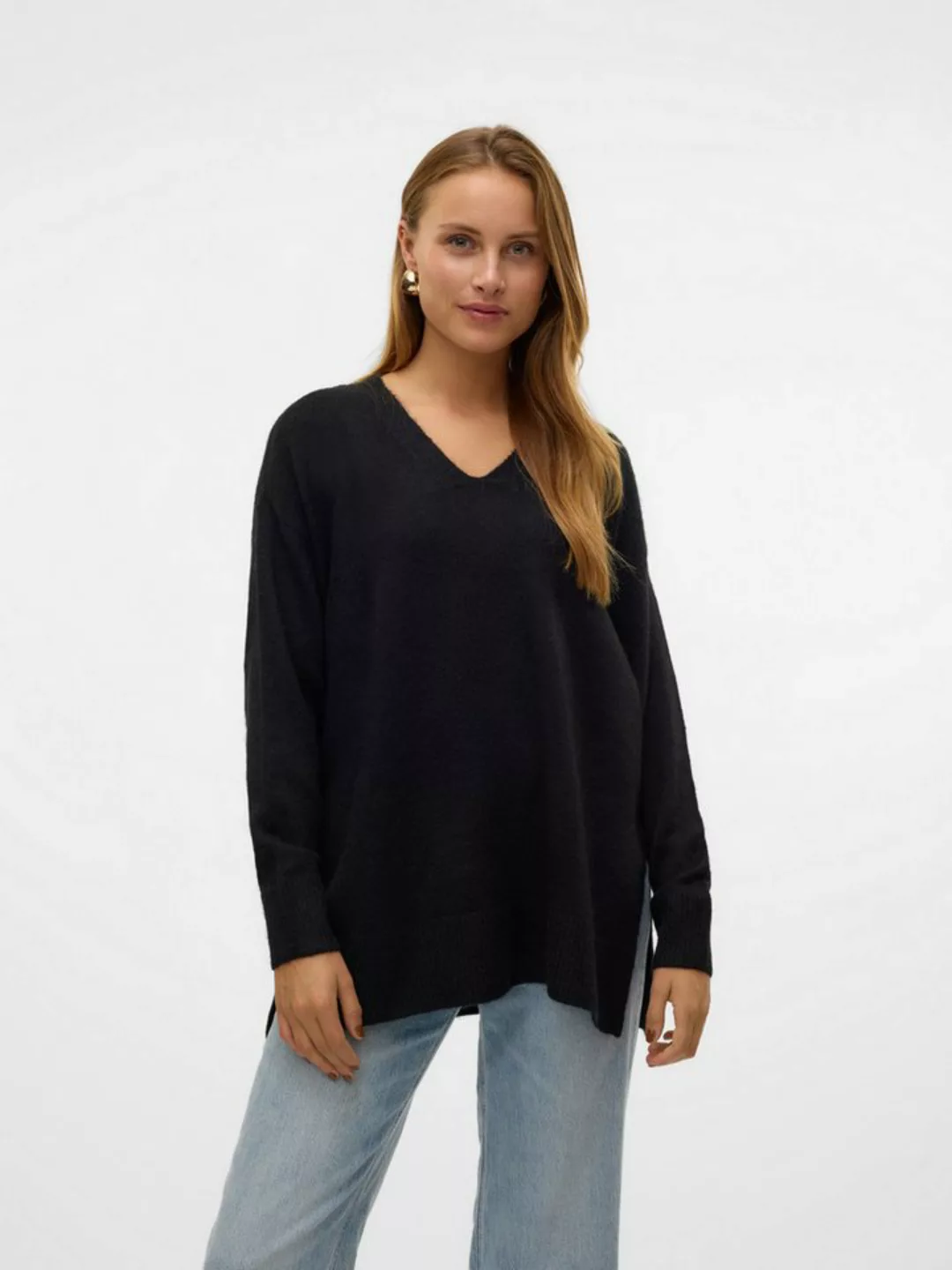 Vero Moda V-Ausschnitt-Pullover VMFILUCA LS V-NECK LONG PULLOVER GA NOOS günstig online kaufen