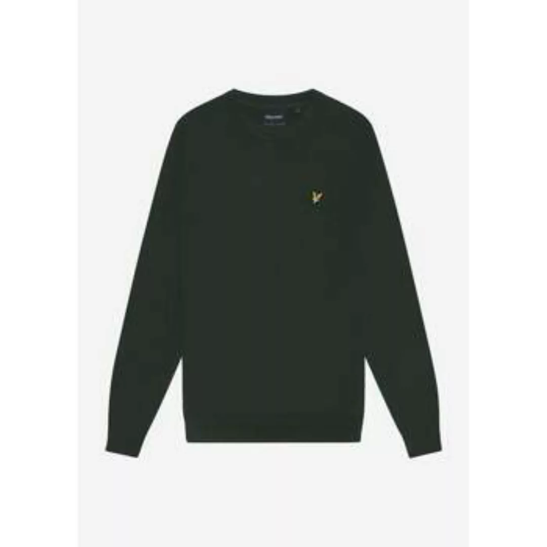 Lyle & Scott  Pullover Cotton merino crew neck jumper - argyle teal günstig online kaufen