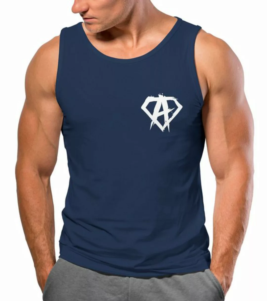 Neverless Tanktop Herren Tank-Top Print Aufdruck Alpha Superhero Gym Anarch günstig online kaufen