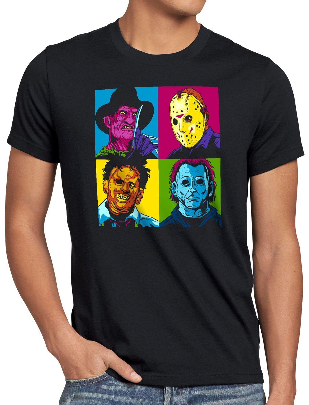 style3 T-Shirt Pop-Art Grusel freddy jason günstig online kaufen