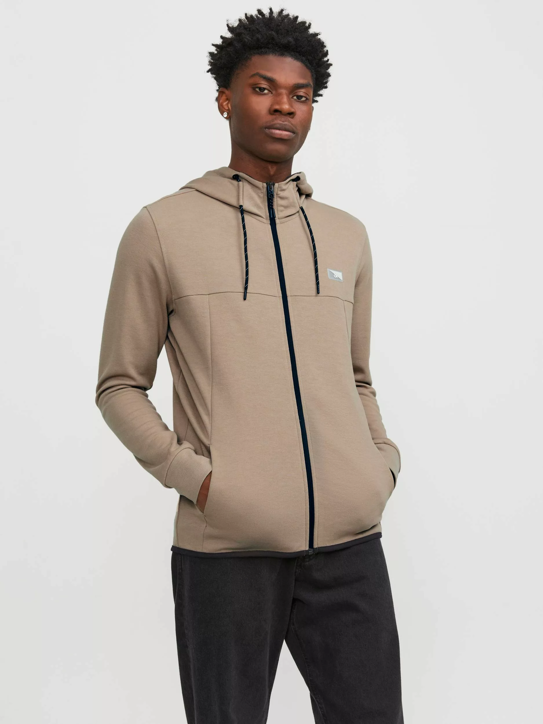 Jack & Jones Herren Zip Hoodie Kapuzenpullover JCOAIR SWEAT ZIP - Regular F günstig online kaufen