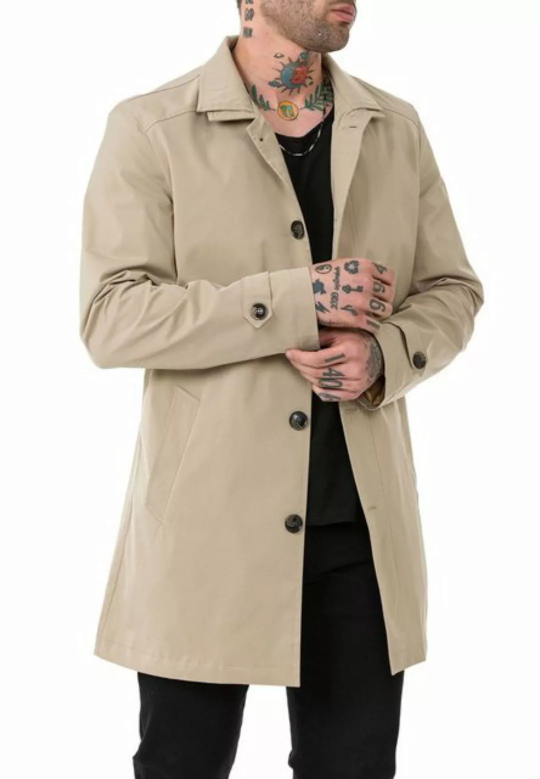 RedBridge Trenchcoat Red Bridge Herren Mantel Trenchcoat Jacke Beige M Prem günstig online kaufen