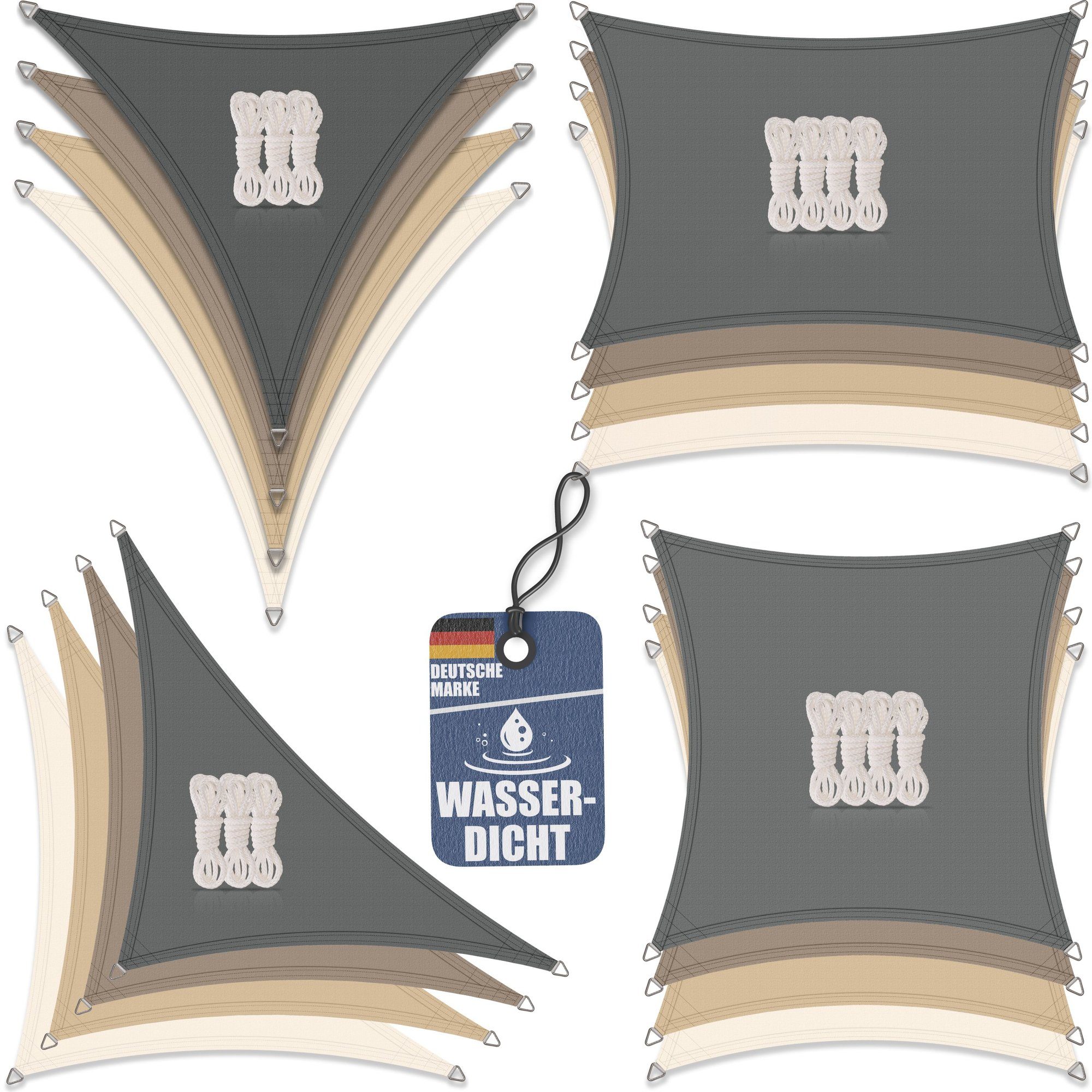 bonsport Sonnensegel Sonnensegel aus 100% Polyester, günstig online kaufen